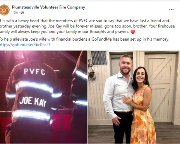 joseph kay Plumsteadville Volunteer Fire Company 
